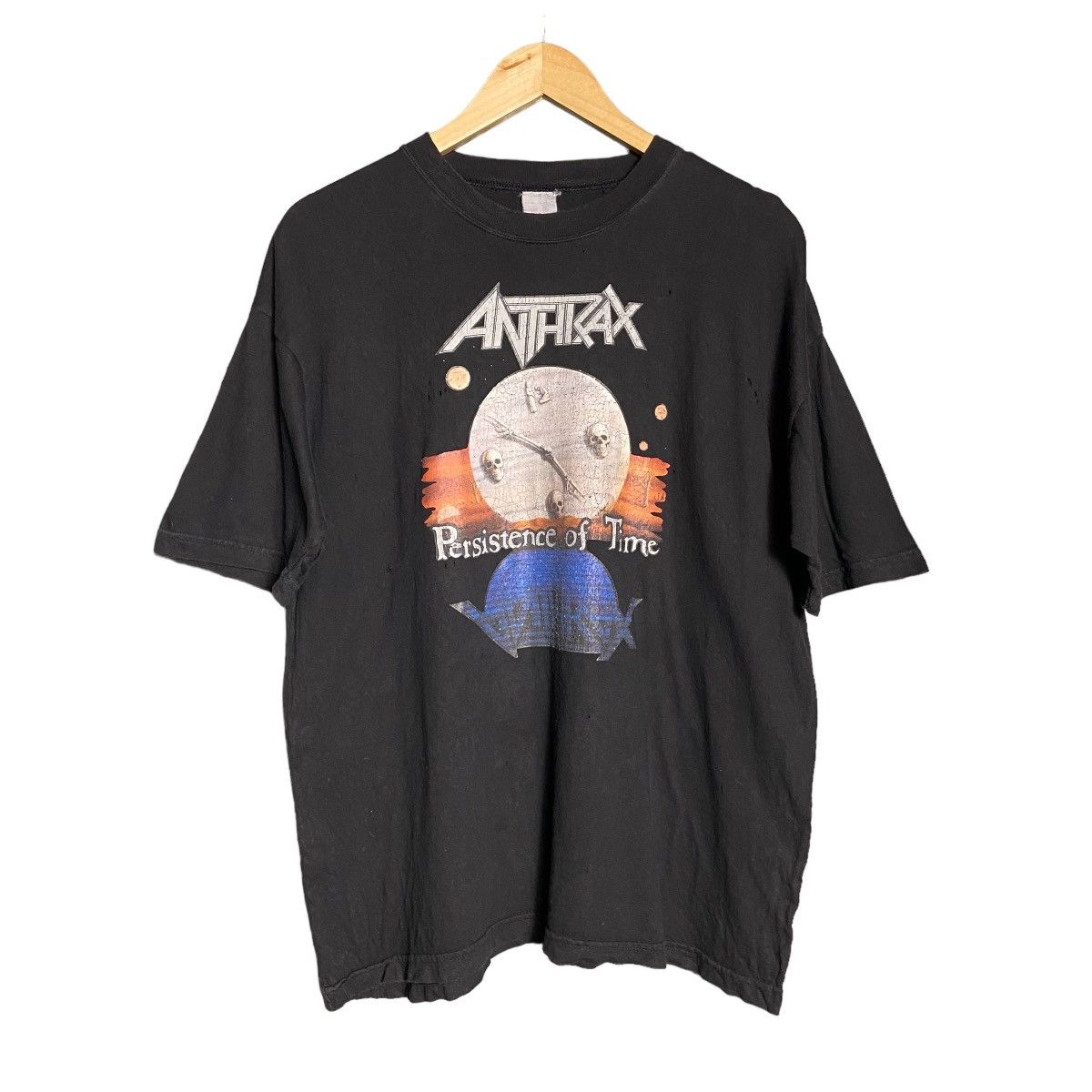 Vintage 90s Anthrax Thrash Metal Band Tee