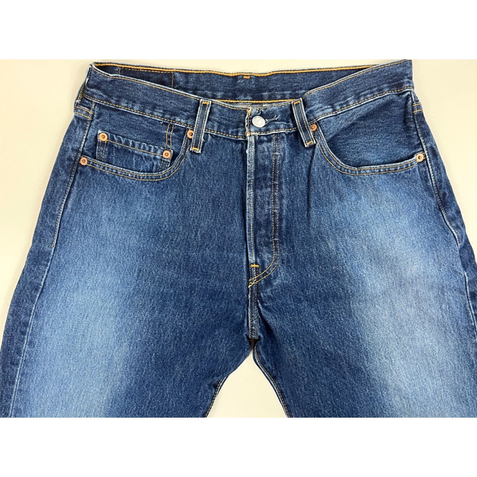 Levi's VINTAGE Levi's 501 Jeans Men 501 Red Tab Medium Wash W33xL30 Blue 90s Mens Jeans Size US 33 - 3 Thumbnail
