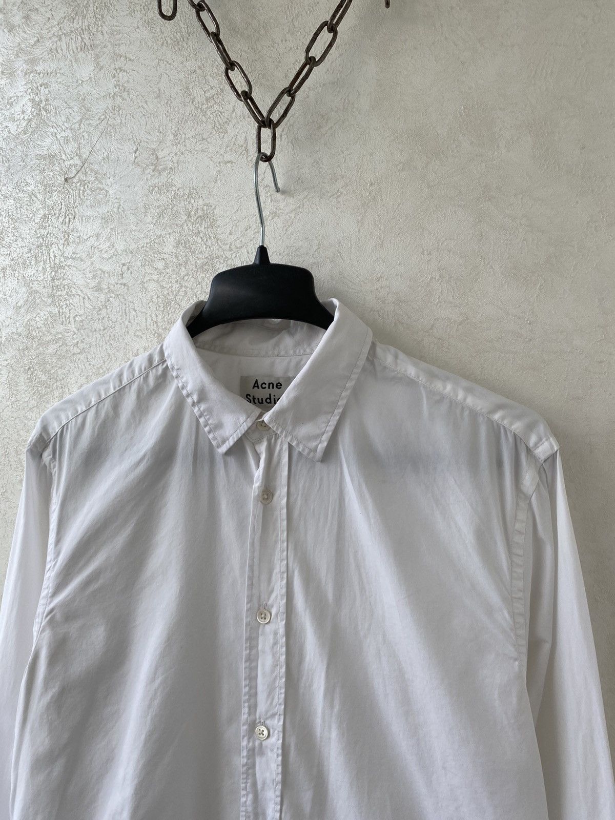 Acne Studios Acne Studios Jeffrey Stripped Cuff Button Up Shirt Size 52 Size US L / EU 52-54 / 3 - 4 Thumbnail