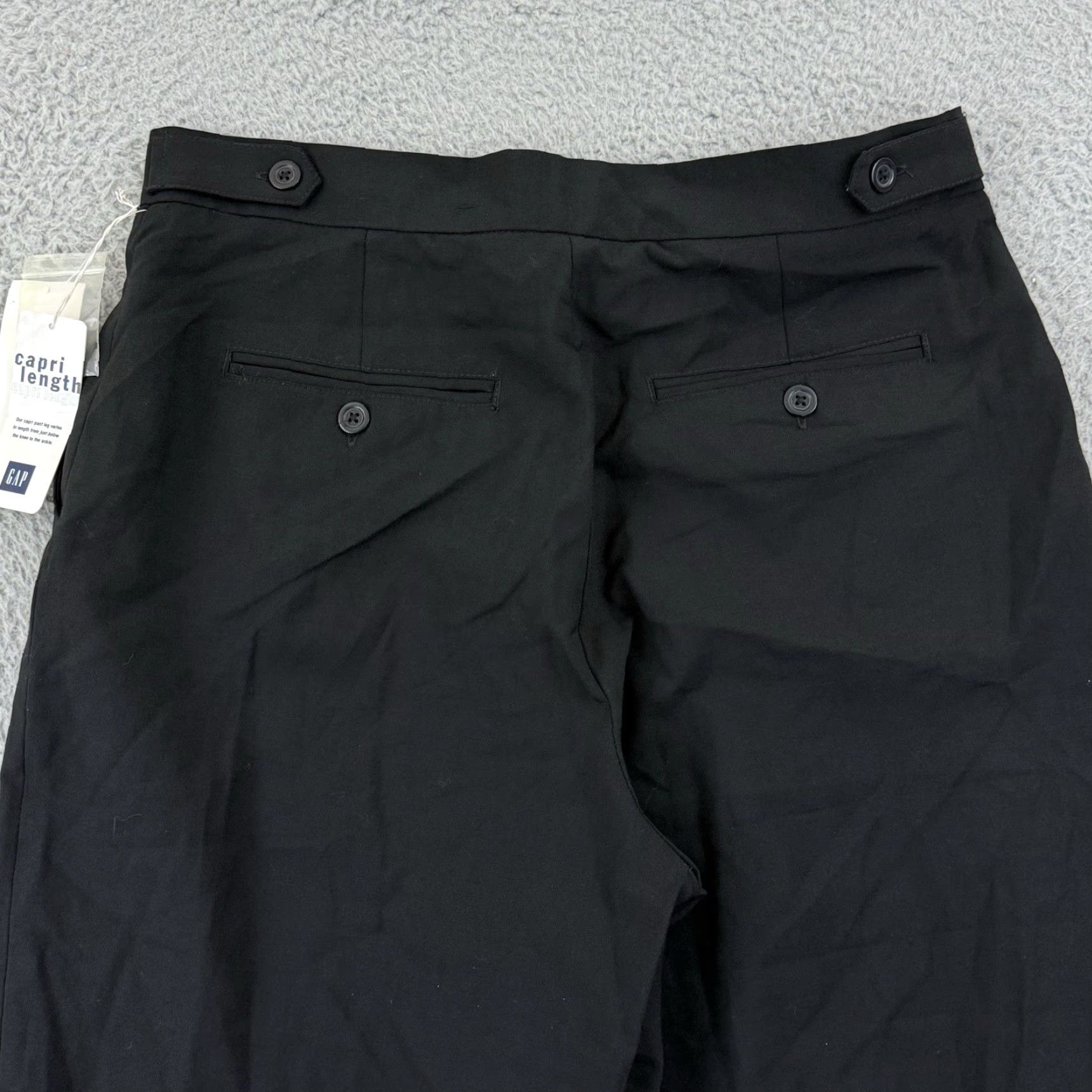 Gap VINTAGE Gap Pants Womens 12 Black Wide-Leg Stretch Wool Blend NWT Casual Dress Pants Size 34" / US 12 / IT 48 - 7 Thumbnail