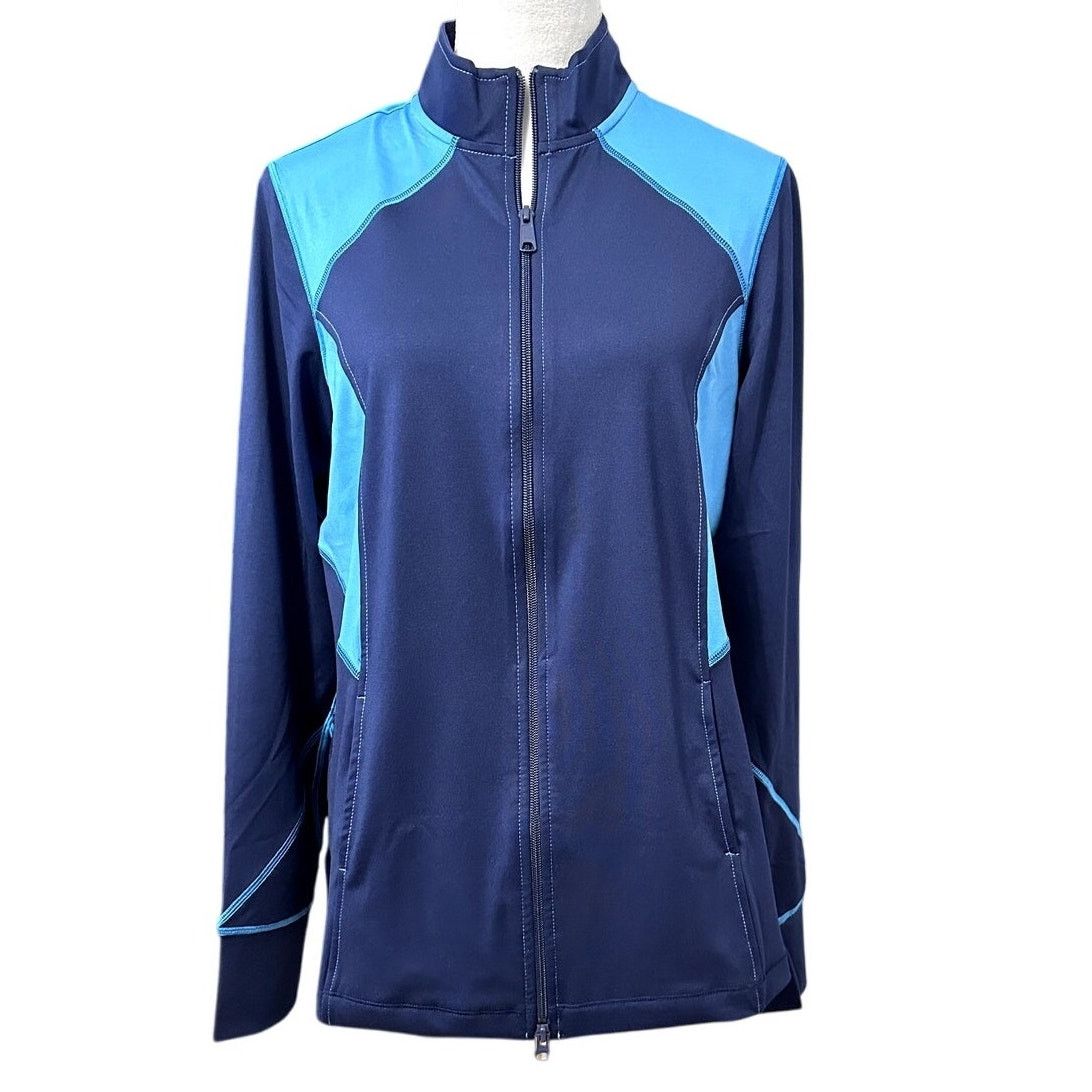 Other Natori Track Jacket Blue Colorblock Long Sleeve Zipper M Size M / US 6-8 / IT 42-44 - 1 Thumbnail