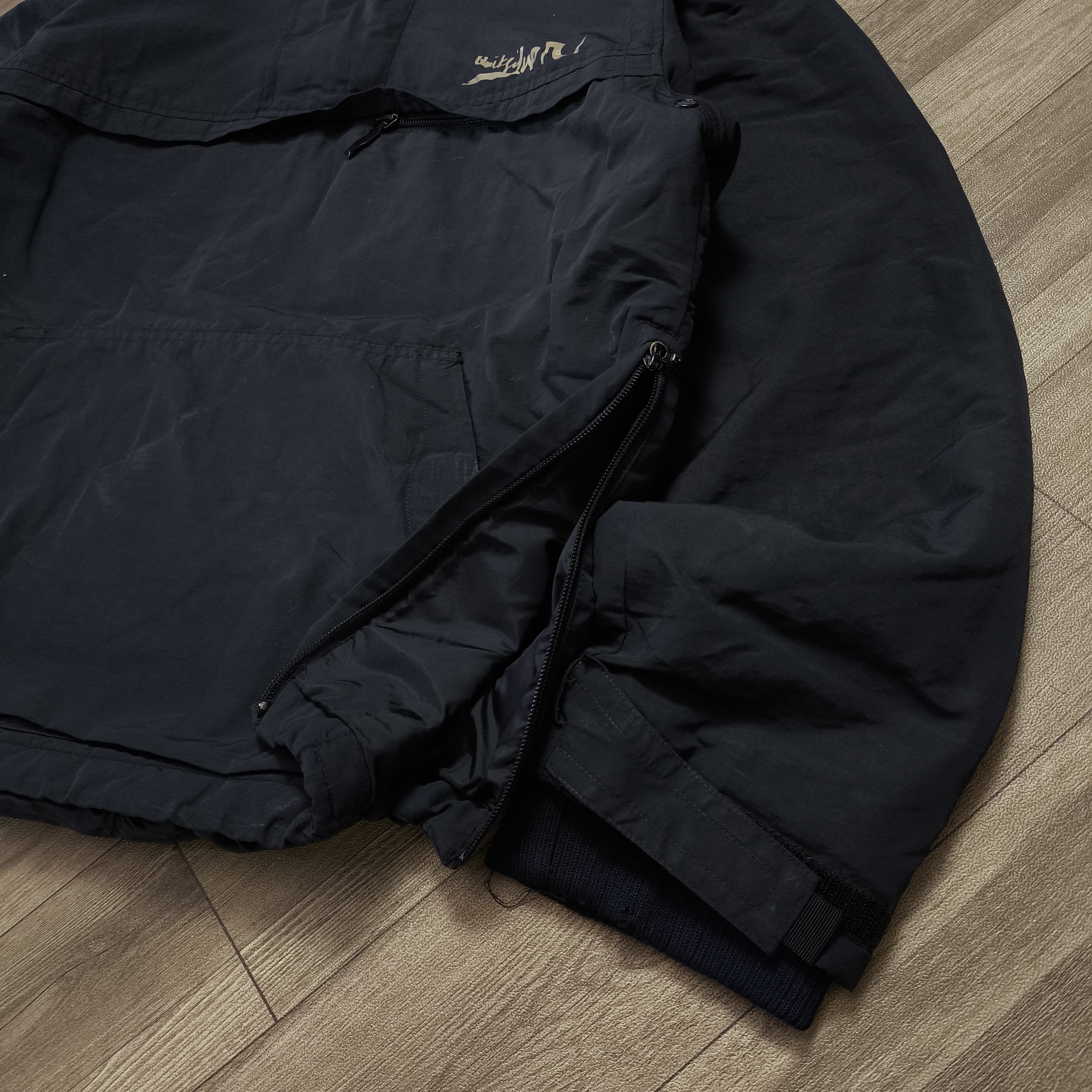 Quiksilver Quiksilver Black Half-Zip Anorak Jacket Size US L / EU 52-54 / 3 - 4 Thumbnail