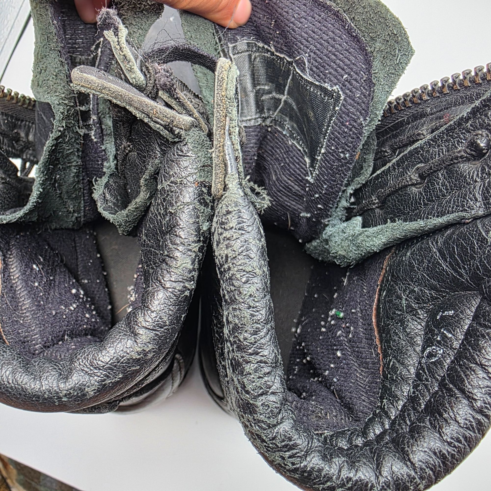 Other Tactical Work Boots Mens Size 14 Black Leather Vibram Soles Size US 14 / EU 47 - 5 Thumbnail