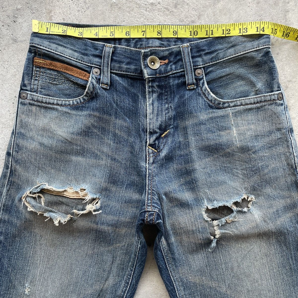 Edwin Vintage Edwin Distressed Faded Ripped Jeans Denim Pants Size US 29 - 6 Thumbnail