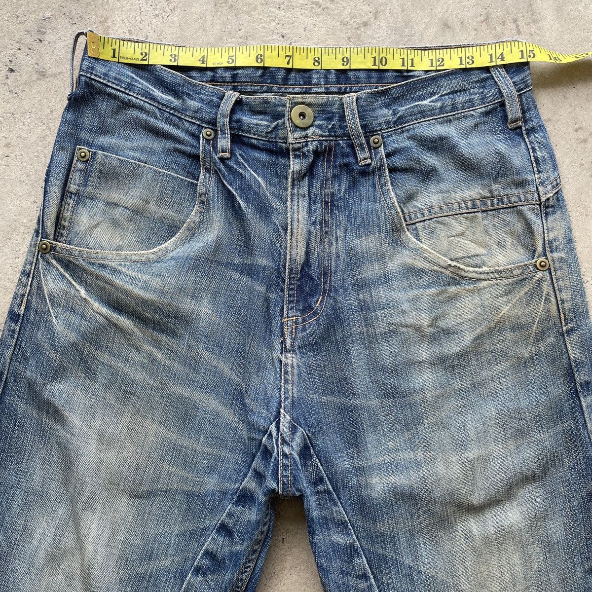 Japanese Brand Vintage Beams Heart Faded Jeans Distressed Denim Pants W30 Size US 30 / EU 46 - 6 Thumbnail