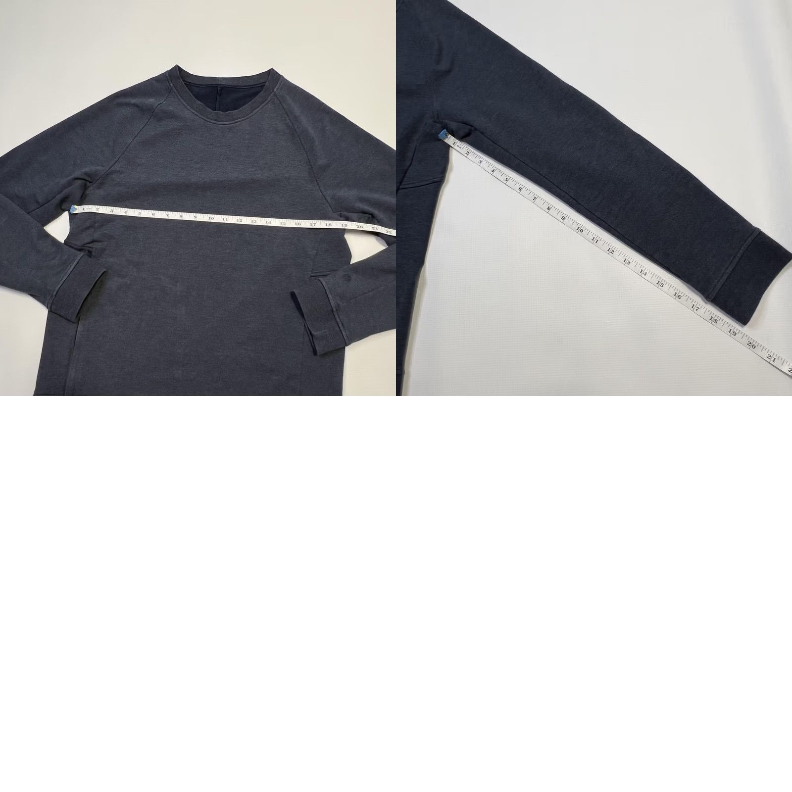 Lululemon Lululemon Mens Pullover City Sweat Crew Zip Pocket Sweatshirt M Blue City Sweat Crew Pullover Hidden Zip Pocket Mens Medium Blue Size US M / EU 48-50 / 2 - 8 Thumbnail