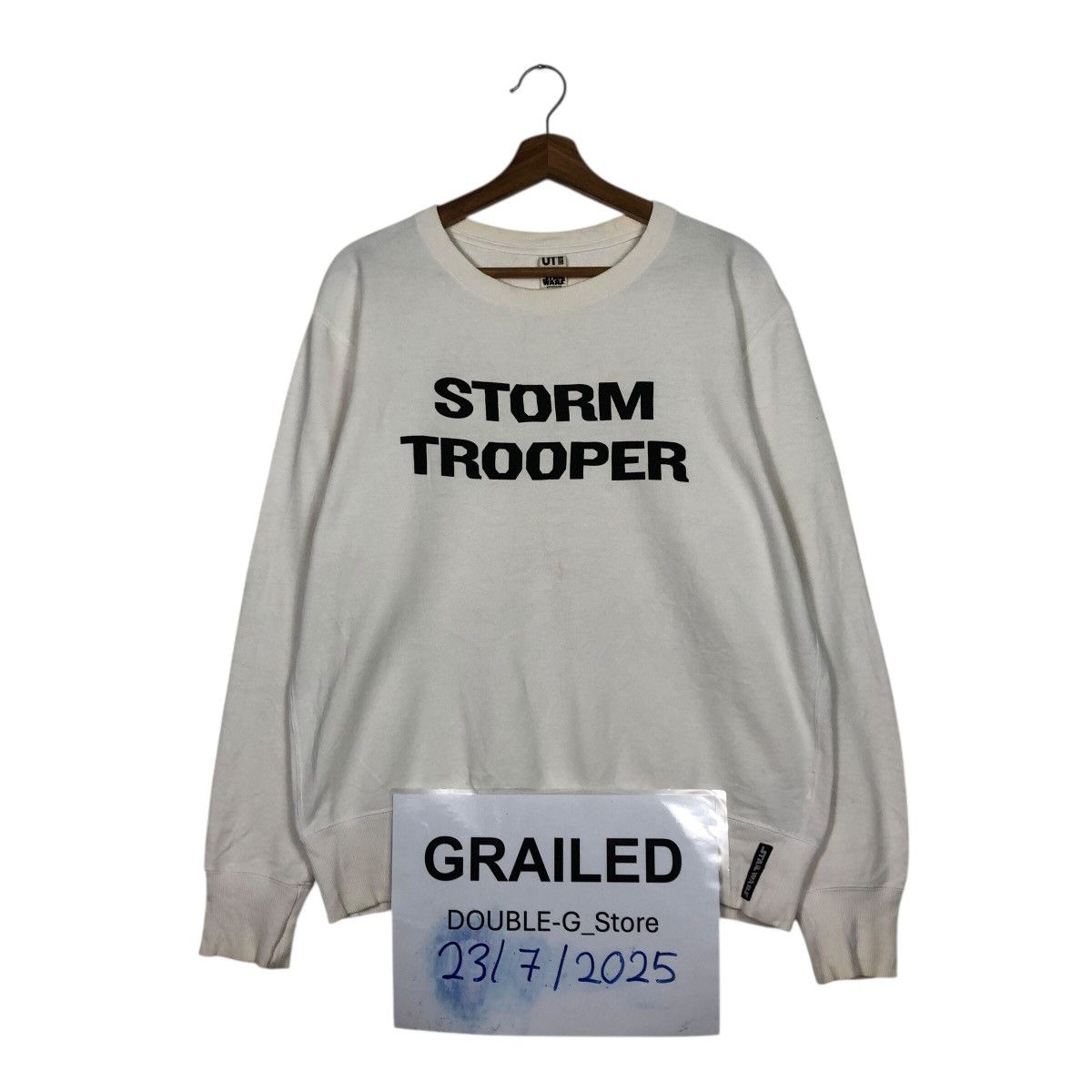 Japanese Brand 📌Vintage Sweatshirt Movie Star Wars Storm Trooper Big Logo Size US M / EU 48-50 / 2 - 1 Thumbnail