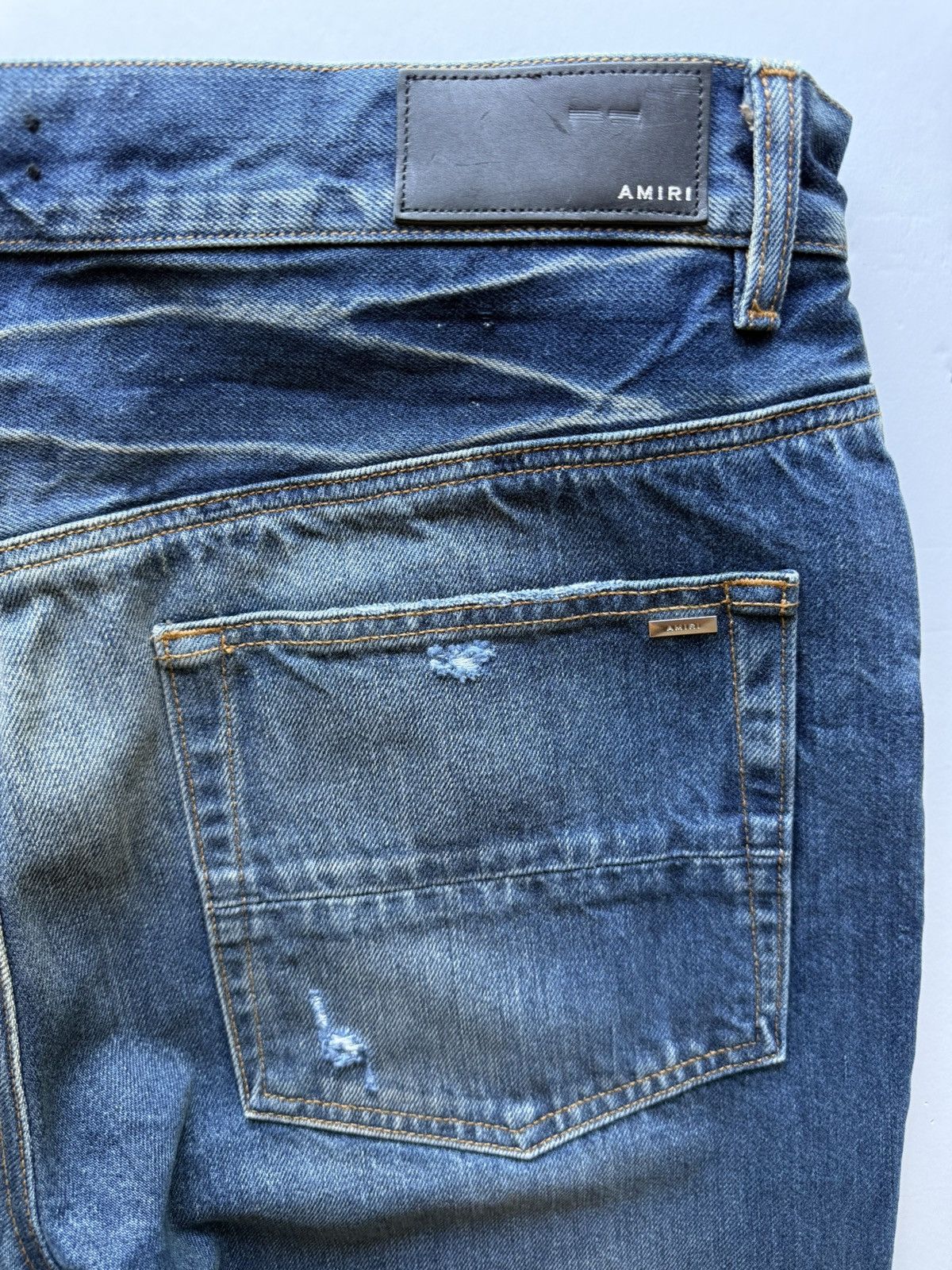 Amiri AMIRI Fractured Straight Jean Size US 34 / EU 50 - 5 Thumbnail