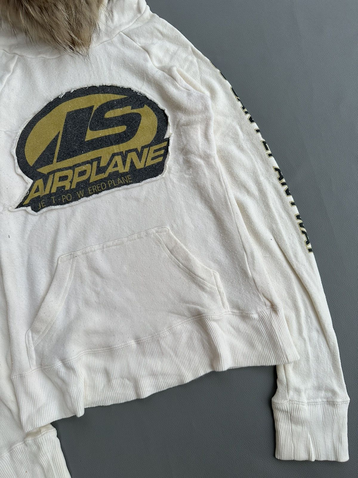 20471120 DISTRESSED AIRPLANE FUR HOODIE IFSIXWASNINE LGB STYLE Size XXS / US 00 / IT 34 - 6 Thumbnail