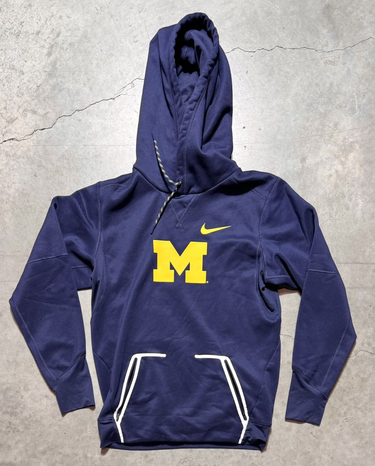 Nike × Vintage Nike Therma-Fit Michigan Wolverines Hoodie sz M Size US S / EU 44-46 / 1 - 1 Thumbnail