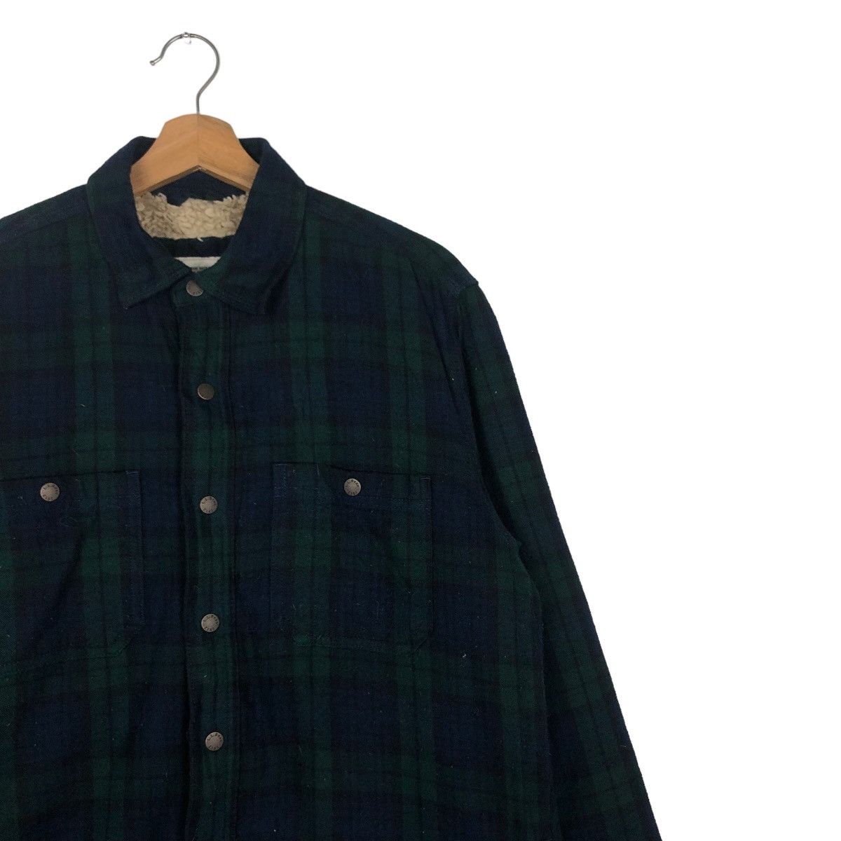 Japanese Brand 🔥Vintage L.L.Bean Shirt Flannel Jacket Shearling Tartan Size US S / EU 44-46 / 1 - 6 Thumbnail