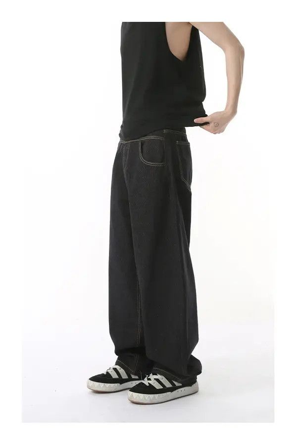 Japanese Brand American high street casual machete retro loose washed jeans Size US 32 / EU 48 - 4 Thumbnail