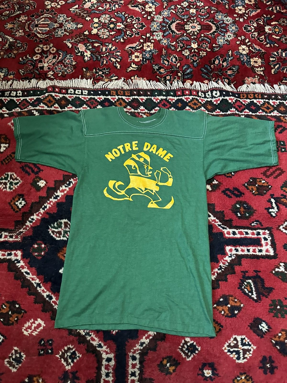 Vintage Vintage Notre Dame Single Stitch Tee Size US S / EU 44-46 / 1 - 1 Thumbnail
