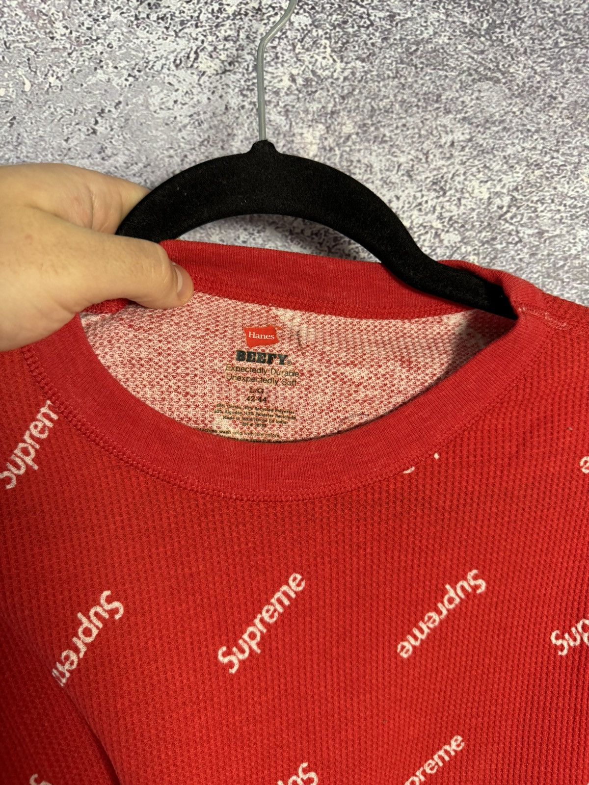 Hanes × Supreme × Vintage Supreme Hanes Monogram Longsleeve Streetweat y2k M size Size US M / EU 48-50 / 2 - 9 Thumbnail