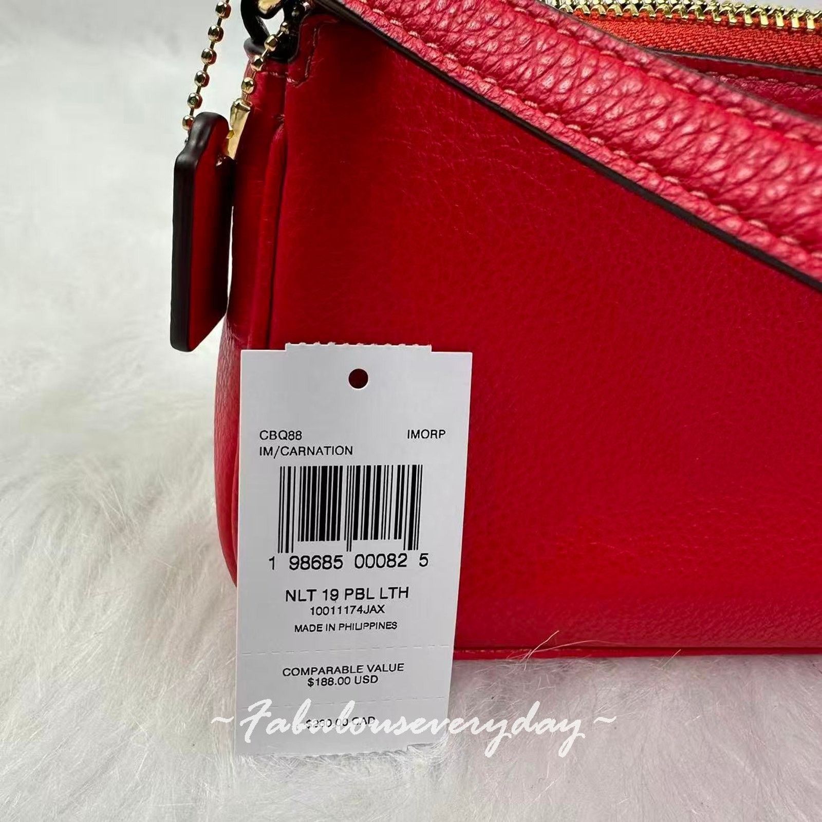 Coach Coach Nolita 19 Shoulder Leather/Gold Red Extended Chain Size ONE SIZE - 5 Thumbnail