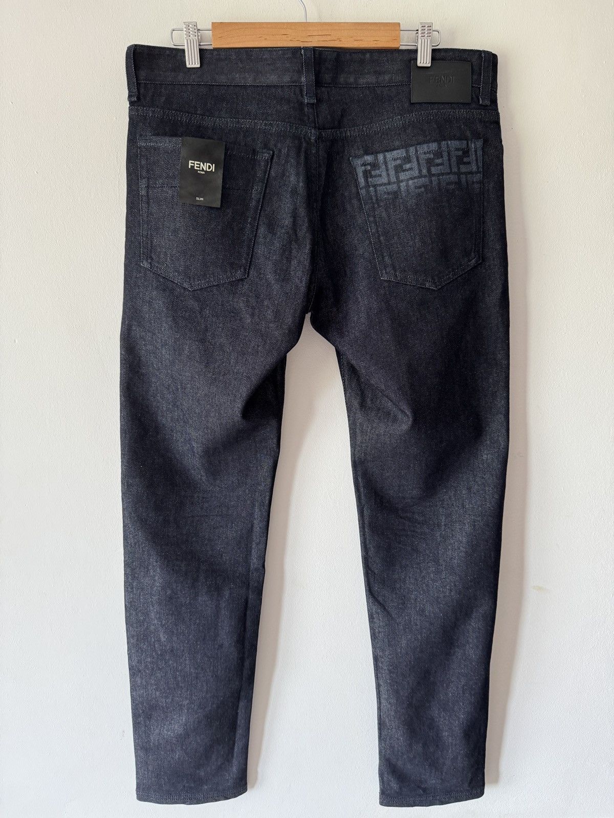 Fendi 🔥🔥 Fendi Effect Lasered FF Logo Jeans Size US 36 / EU 52 - 1 Thumbnail
