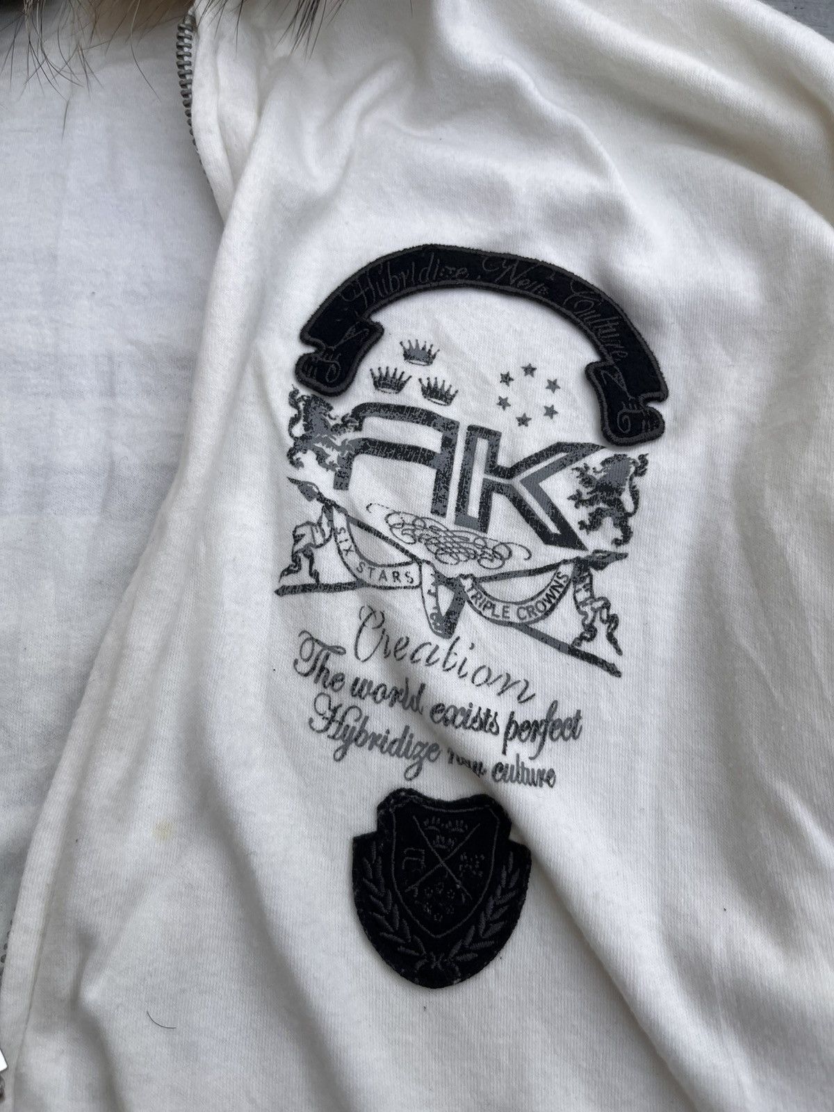 If Six Was Nine × Japanese Brand × Le Grande Bleu (L.G.B.) RUSK POEM GOTHIC FUR FAUX HOODIE LGB IFSIX Size US S / EU 44-46 / 1 - 7 Thumbnail