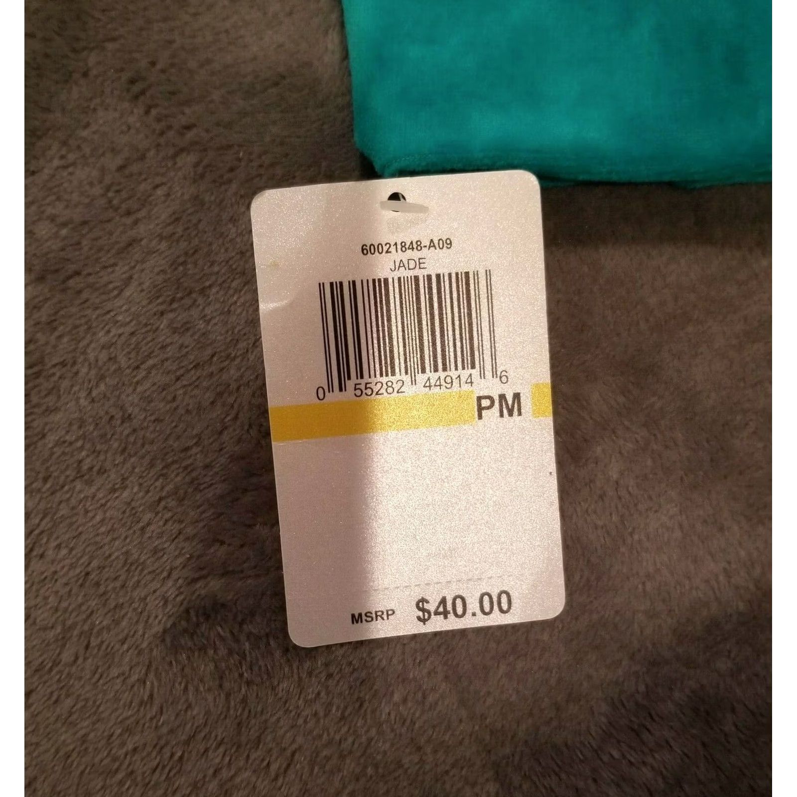 Vintage Pappagallo Womens Jade Blue Velour Full-Zip Jacket Petite PM Medium NWT Women's Jacket Velour Full-Zip Jade Blue Size M / US 6-8 / IT 42-44 - 4 Thumbnail