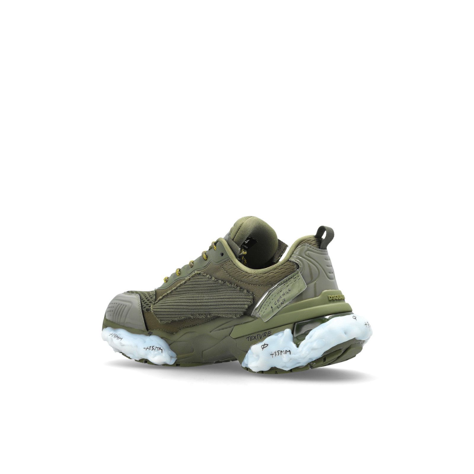 Dsquared2 DSQUARED2 Faster Green Fabric Sneakers New And Authentic (M Size US 12 / EU 45 - 3 Thumbnail