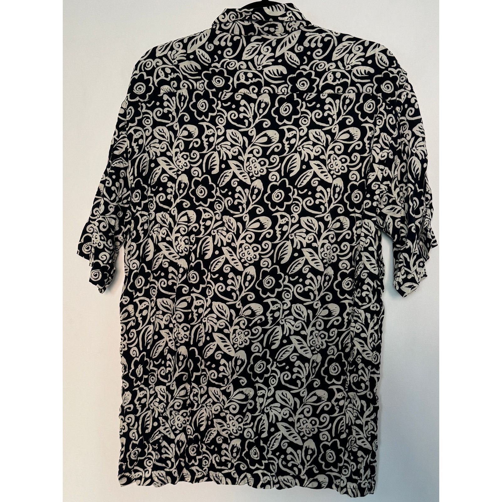 Pierre Cardin Vintage 80s Pierre Cardin Floral Short-Sleeve Button-Down Size US L / EU 52-54 / 3 - 3 Thumbnail