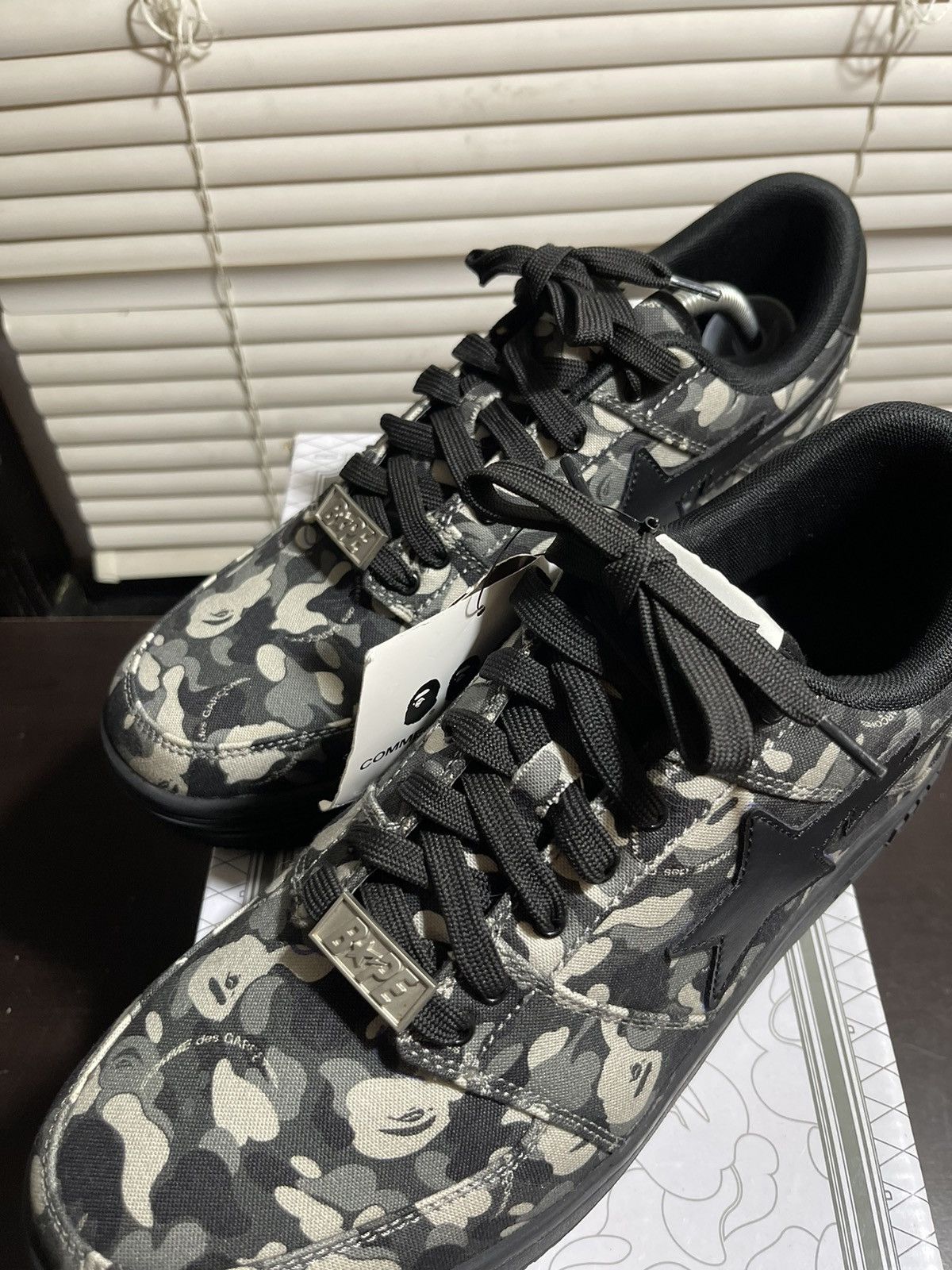 Bape × Comme des Garcons Bapesta Low Comme Des Garcons Size US 11 / EU 44 - 19 Thumbnail