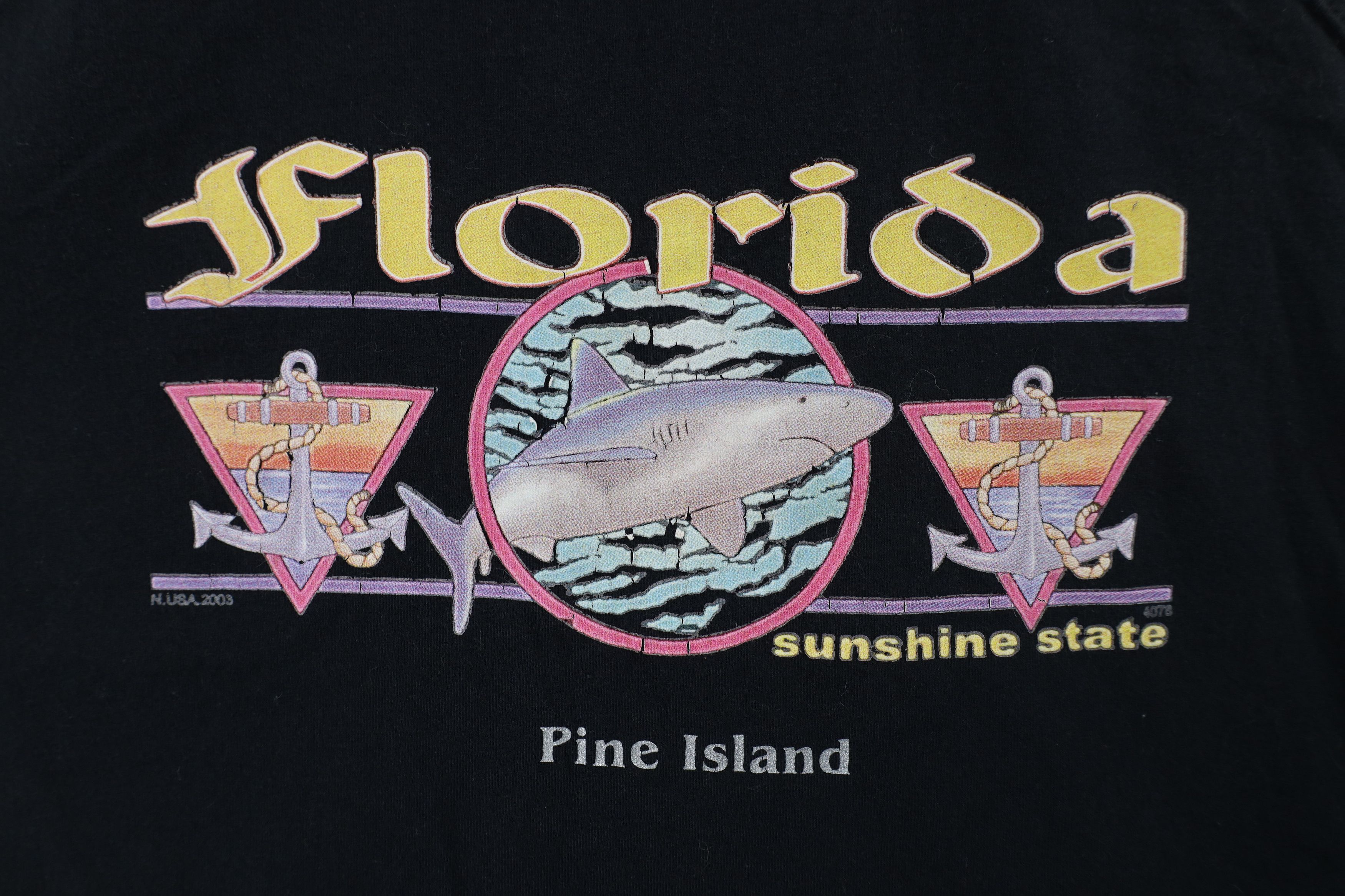 Vintage Vintage Y2K 2003 Streetwear Spell Florida Tank Top T-Shirt Size US L / EU 52-54 / 3 - 4 Thumbnail