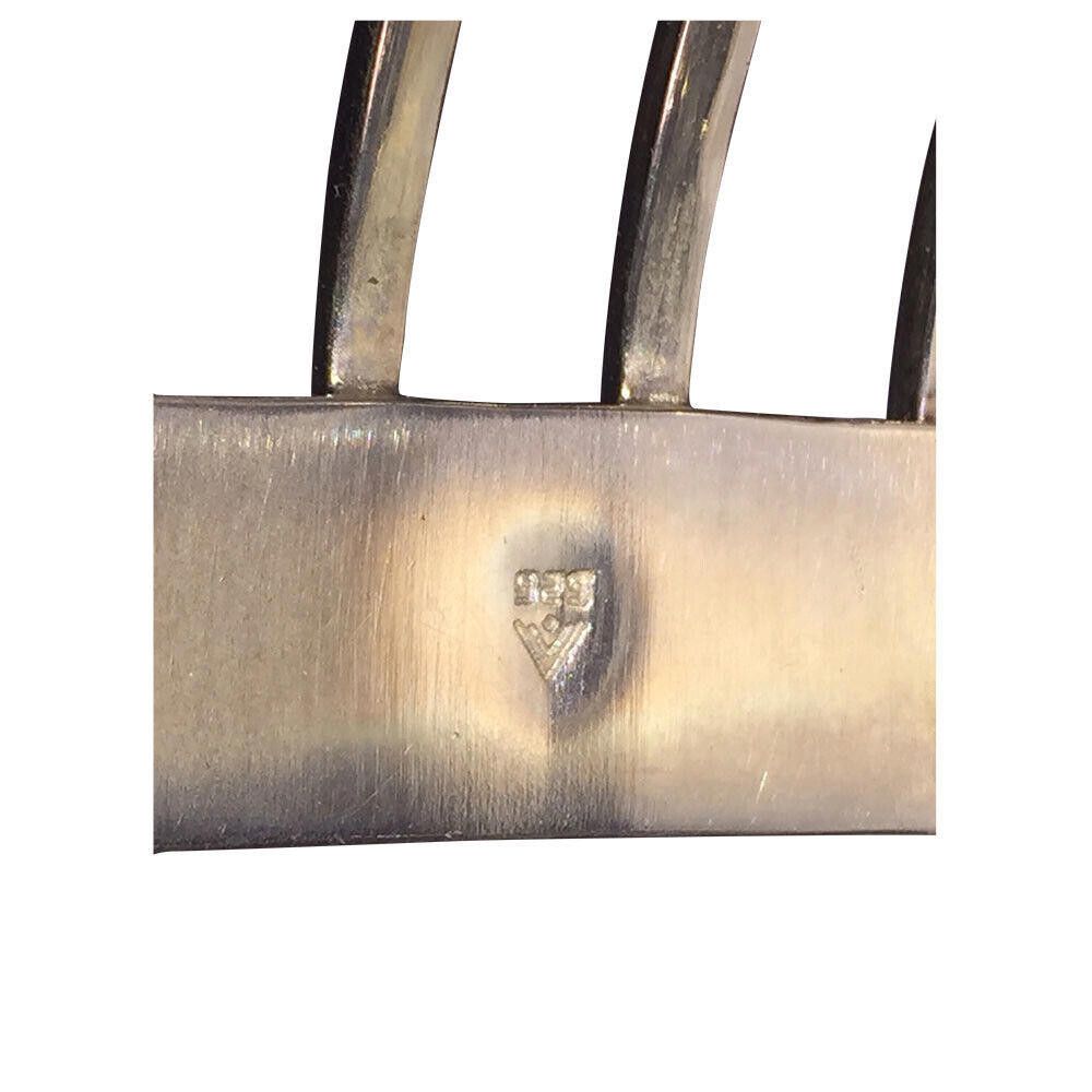 Designer Women's Sterling Silver Cubist Woven Wire Cuff Bracelet Size ONE SIZE - 5 Thumbnail