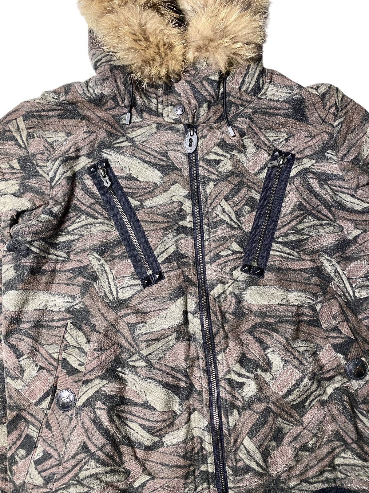 If Six Was Nine 2000's Roar Guns Fur Feather Multizip Hoodie Size US M / EU 48-50 / 2 - 3 Thumbnail