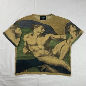 Jean Paul Gaultier SS1995 Jean Paul Gaultier Michelangelo Adam T-shirt Vintage Size US M / EU 48-50 / 2 - 1 Thumbnail