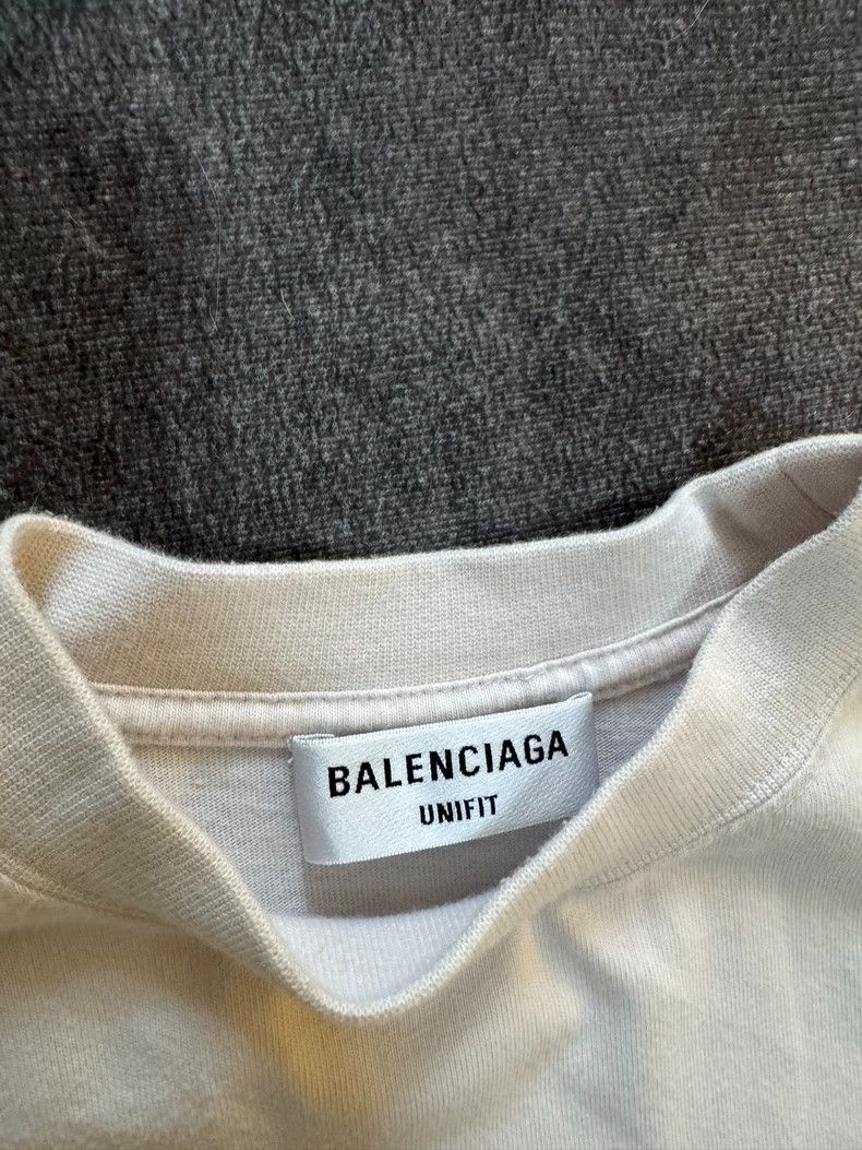 Balenciaga Balenciaga Grey tape embroidered logo short sleeves Size US M / EU 48-50 / 2 - 3 Thumbnail