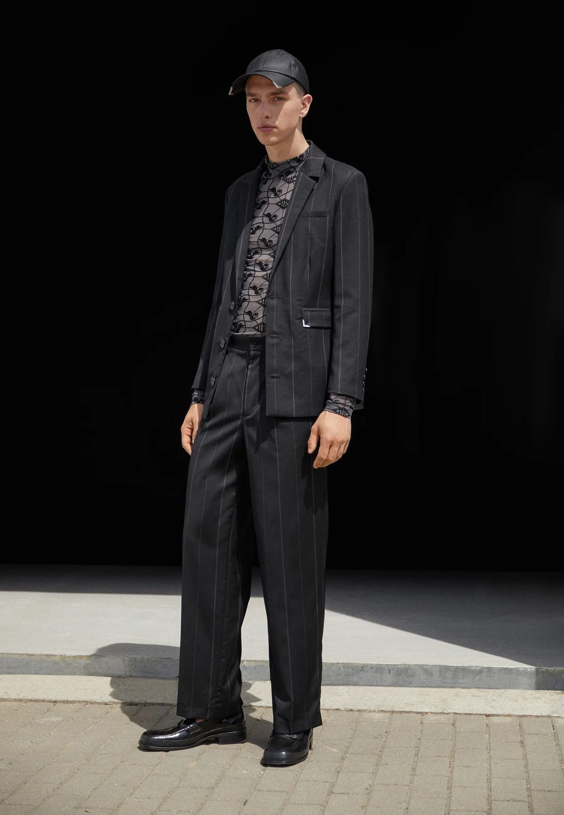 Han Kjobenhavn !DS! AW22 Han Kjobenhavn Sharped Striped Suit Size 40S - 2 Thumbnail
