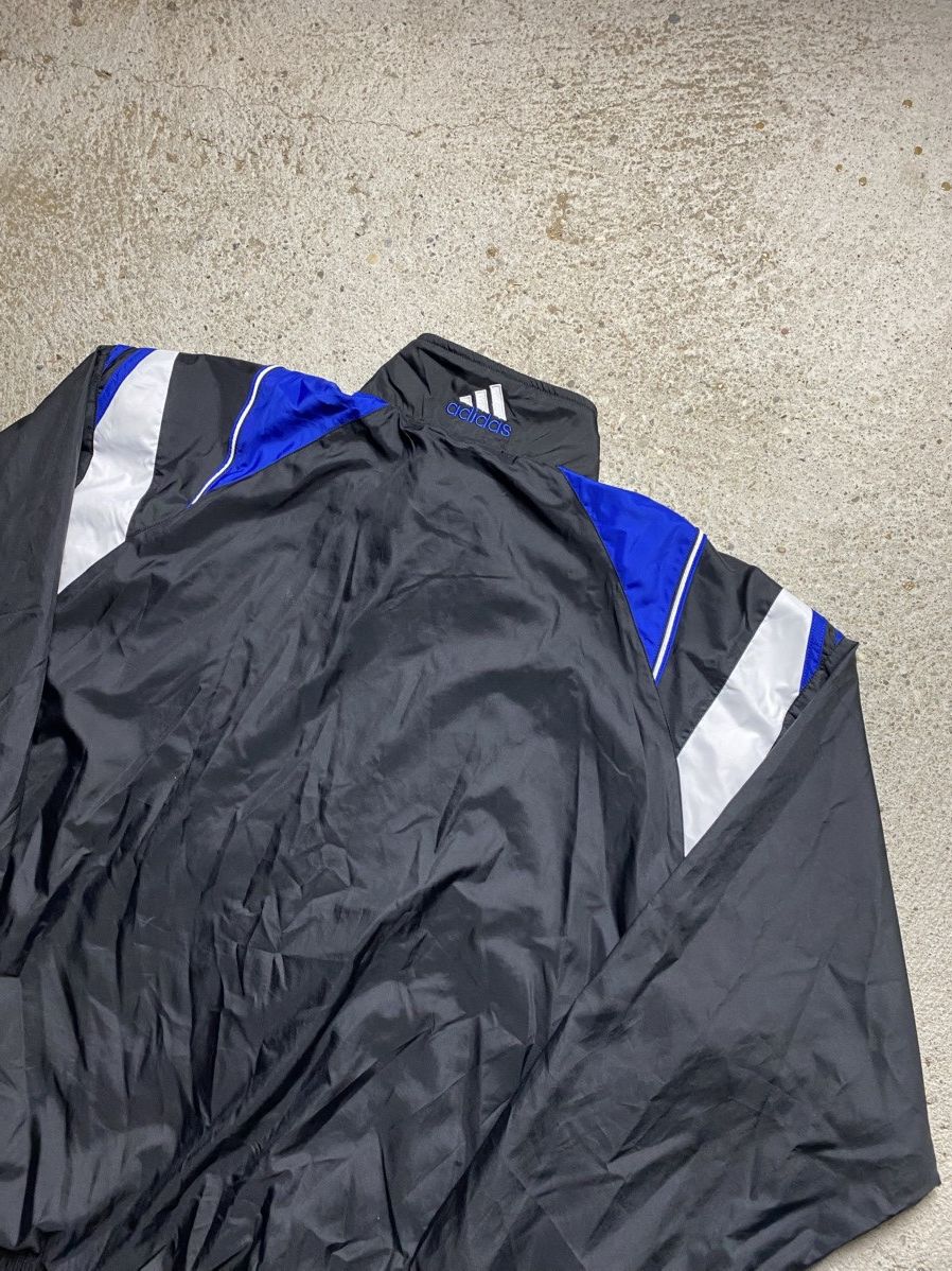Adidas × Vintage Adidas vintage zip up windbreaker baggy oversized football Size US L / EU 52-54 / 3 - 5 Thumbnail