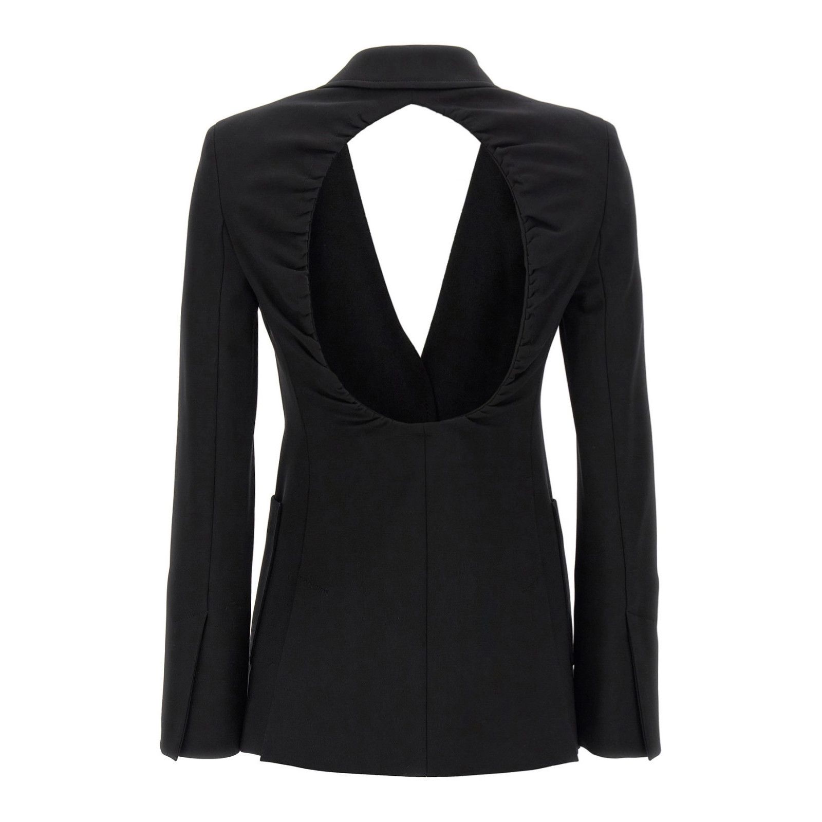 Max Mara MAX MARA Anagni Black Stretch Blazer Jacket New & Authentic Size M / US 6-8 / IT 42-44 - 2 Thumbnail