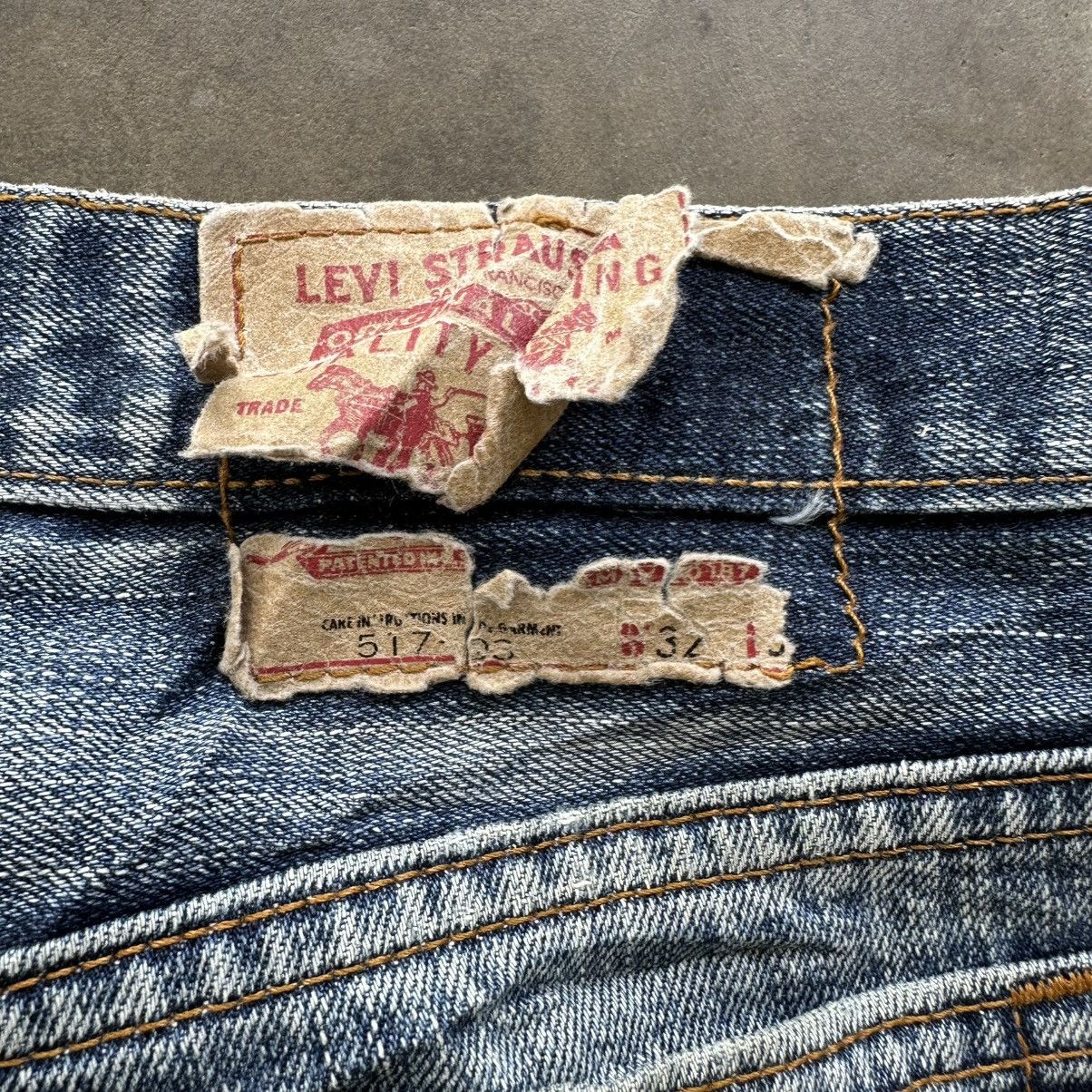 Levi's Vintage Levi’s 517 FLARE Distressed Faded Denim Jean Pant Size US 32 / EU 48 - 11 Thumbnail