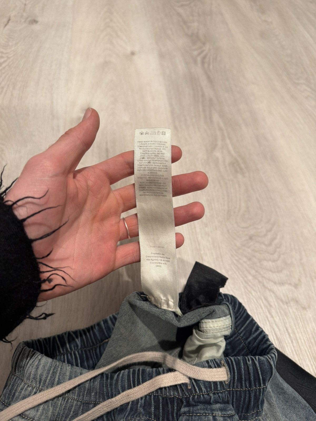 Rick Owens f/w 2022 mineral pearl degrade cargo bela!! Size US 28 / EU 44 - 9 Thumbnail