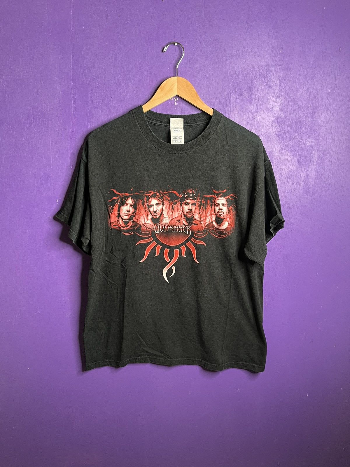 Band Tees × Vintage Vintage 00s Godsmack North American tour t-shirt Size US L / EU 52-54 / 3 - 1 Thumbnail