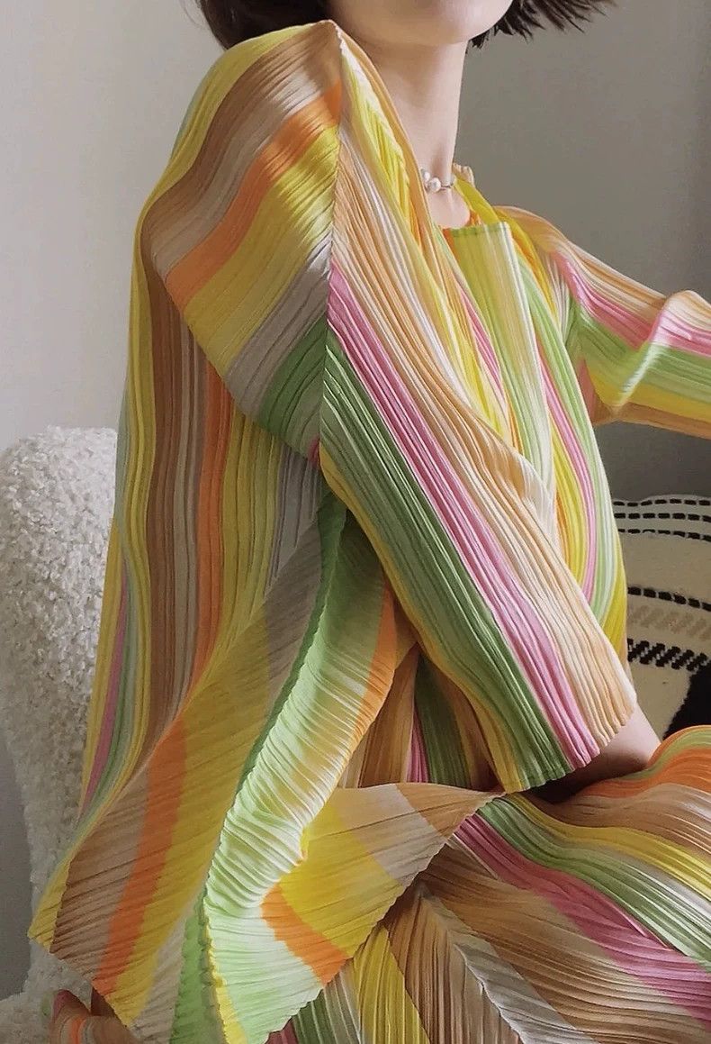Issey Miyake Issey Miyake Rainbow short-sleeved shirt Size L / US 10 / IT 46 - 5 Thumbnail
