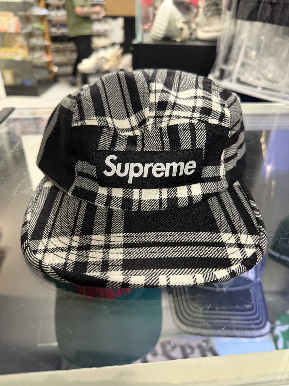 Supreme Supreme x Magee Tweed Camp Cap - Black Color | Grailed display picture 2