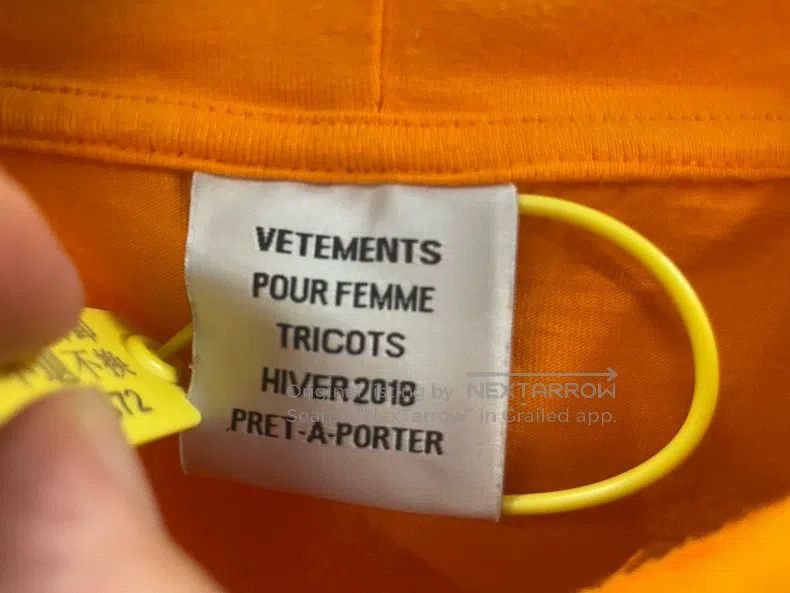 Vetements Vetements Oversized Hoodie with Giant Sleeves Size US S / EU 44-46 / 1 - 5 Thumbnail