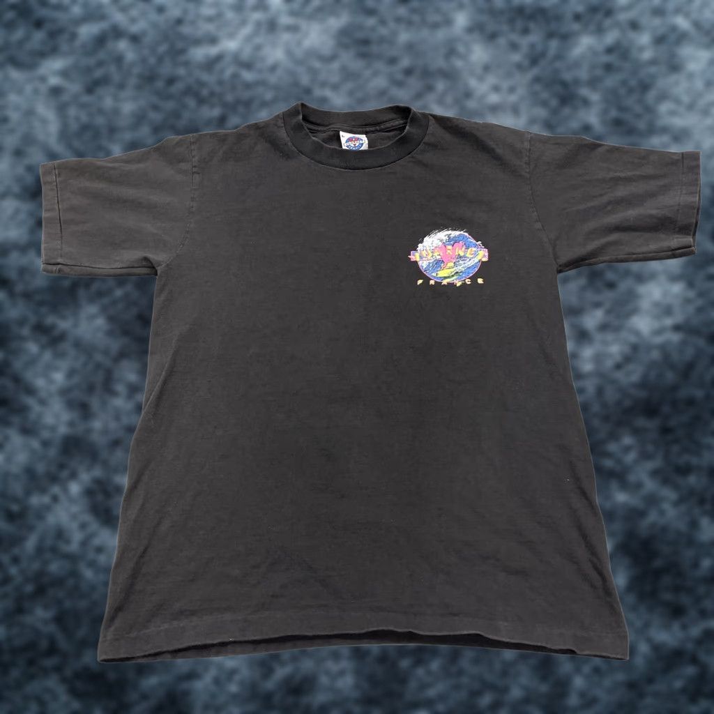 Vintage VINTAGE Vuarnet Shirt Mens L Black Graphic 90s Cotton T-Shirt Size US L / EU 52-54 / 3 - 1 Thumbnail