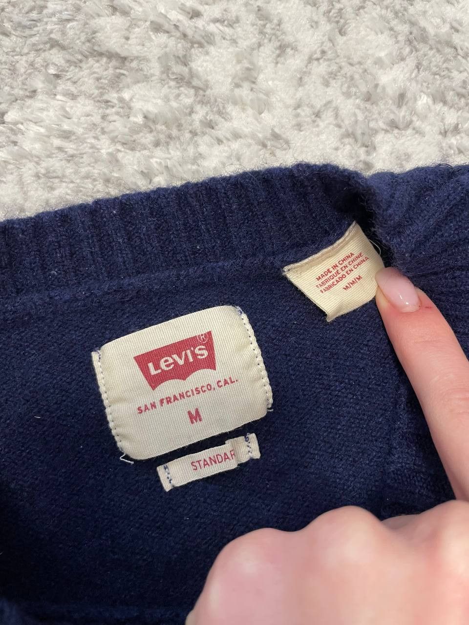 Levi's Vintage Levi's Men's Wool Blend Sweater, Size M Size US M / EU 48-50 / 2 - 8 Thumbnail