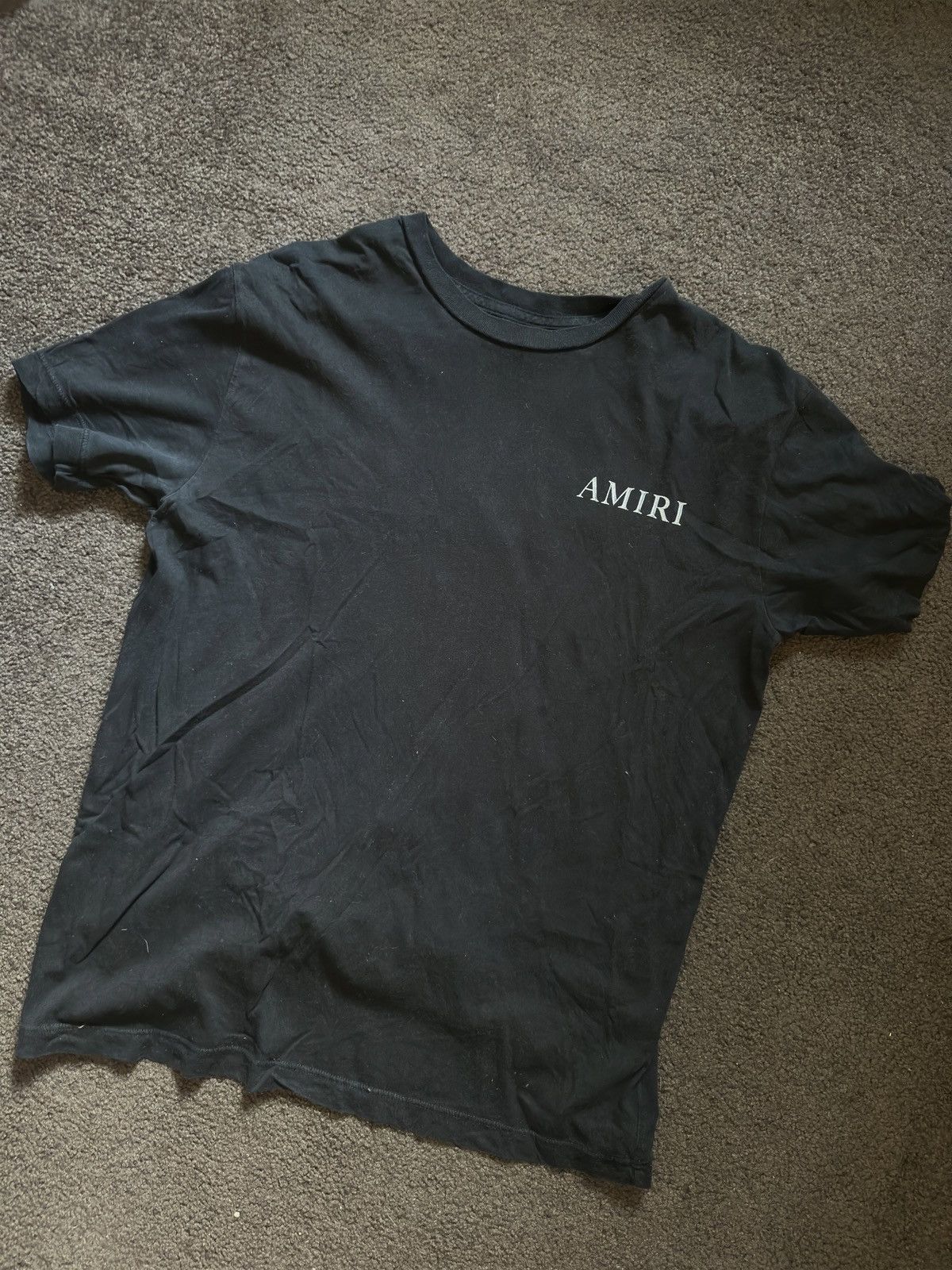 Amiri Amiri Black Cherub Logo tee XS Size US XS / EU 42 / 0 - 1 Thumbnail