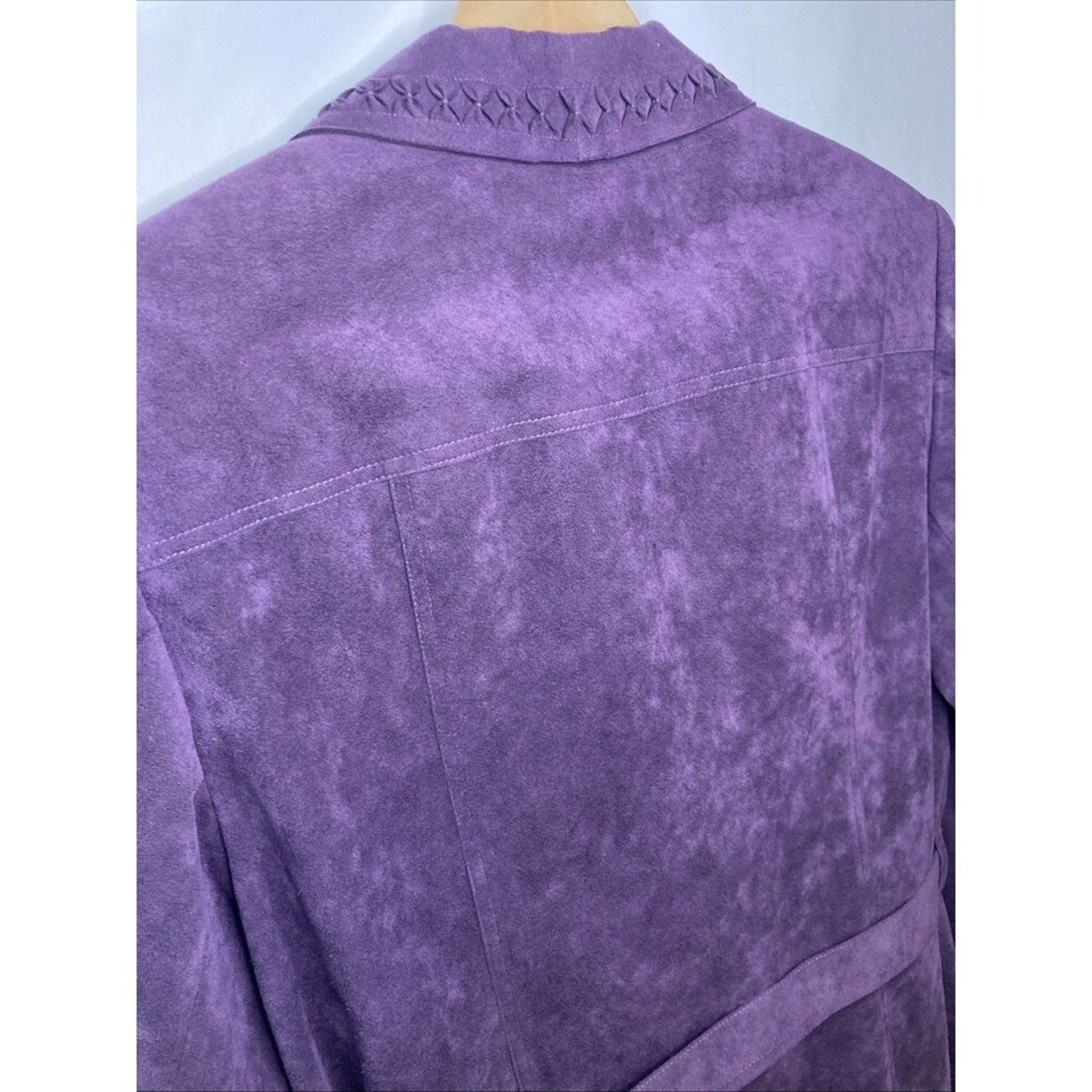 Vintage Vtg Suede Leather Jacket Western Women's L Tailored Bespoke Size L / US 10 / IT 46 - 10 Thumbnail