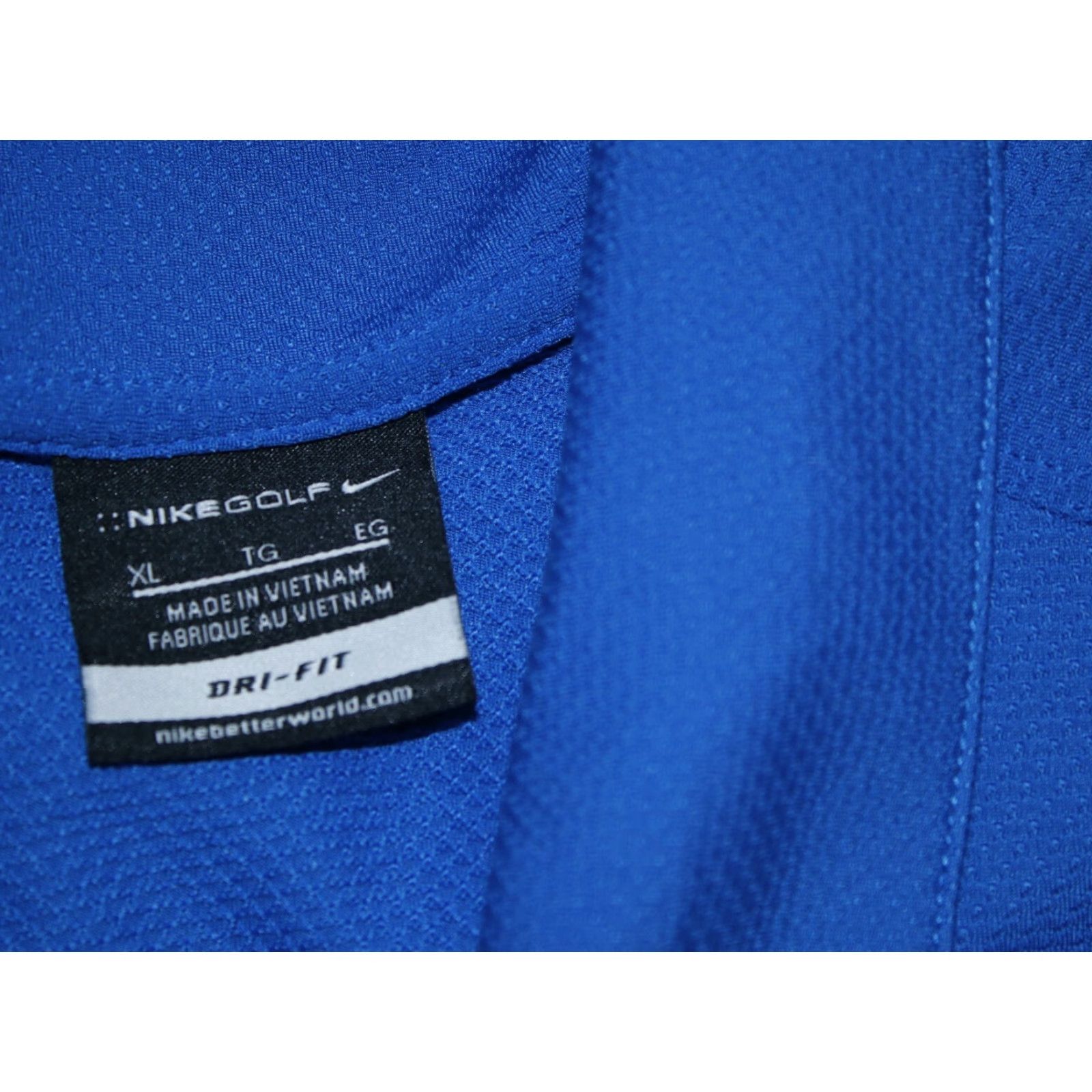 Nike Nike Golf Polo Shirt Adult XL Blue Dri-FIT Aspire Short Sleeve Casual S-Logo, 90s/Logo Size US XL / EU 56 / 4 - 2 Thumbnail