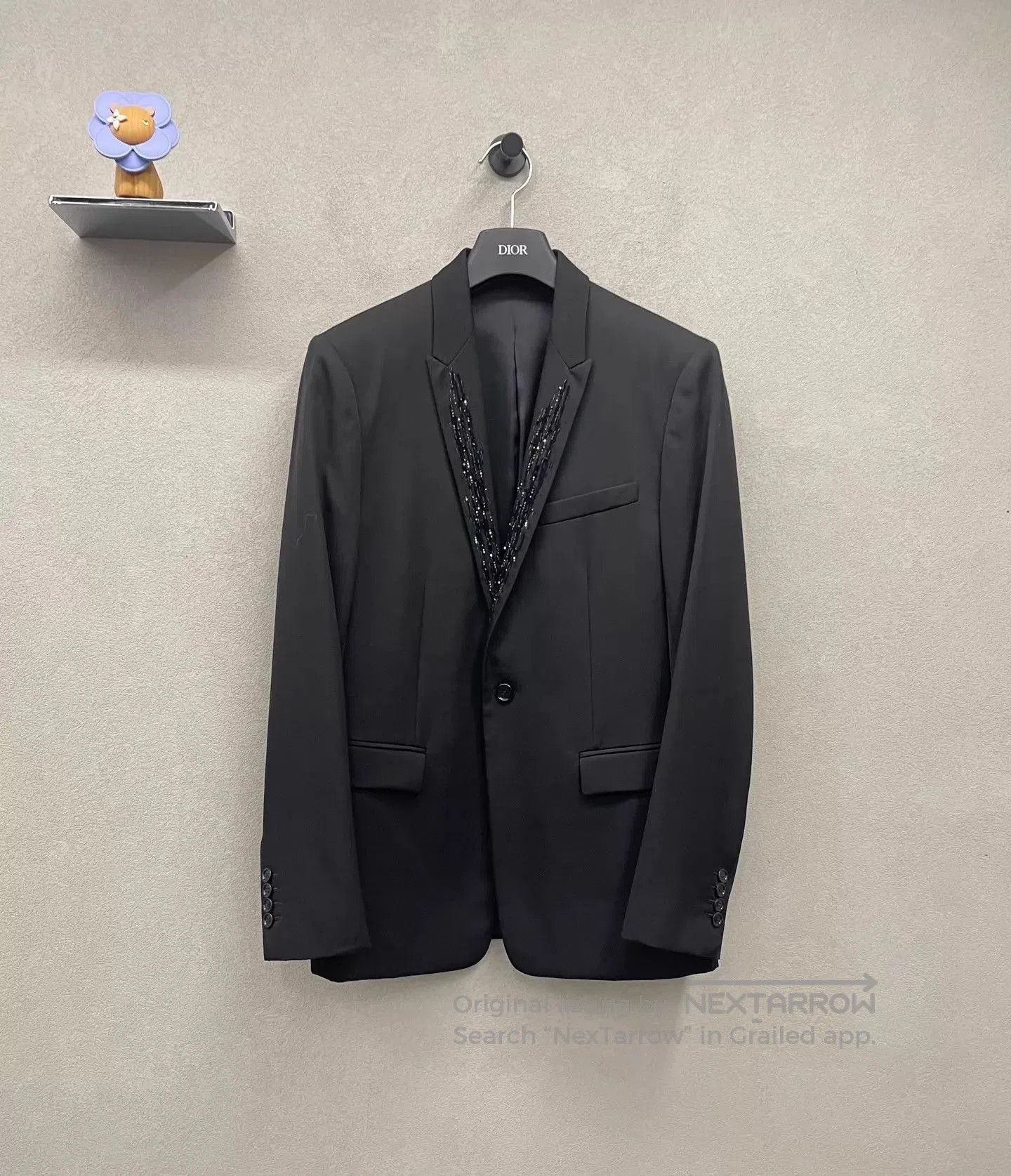 Dior Black Beaded Collar Single. Size US M / EU 48-50 / 2 - 1 Thumbnail