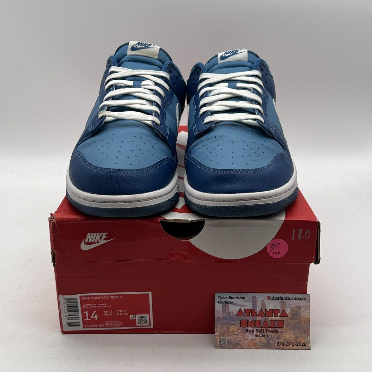 Nike Nike dunk low dark Marina blue Size US 14 / EU 47 - 2 Thumbnail