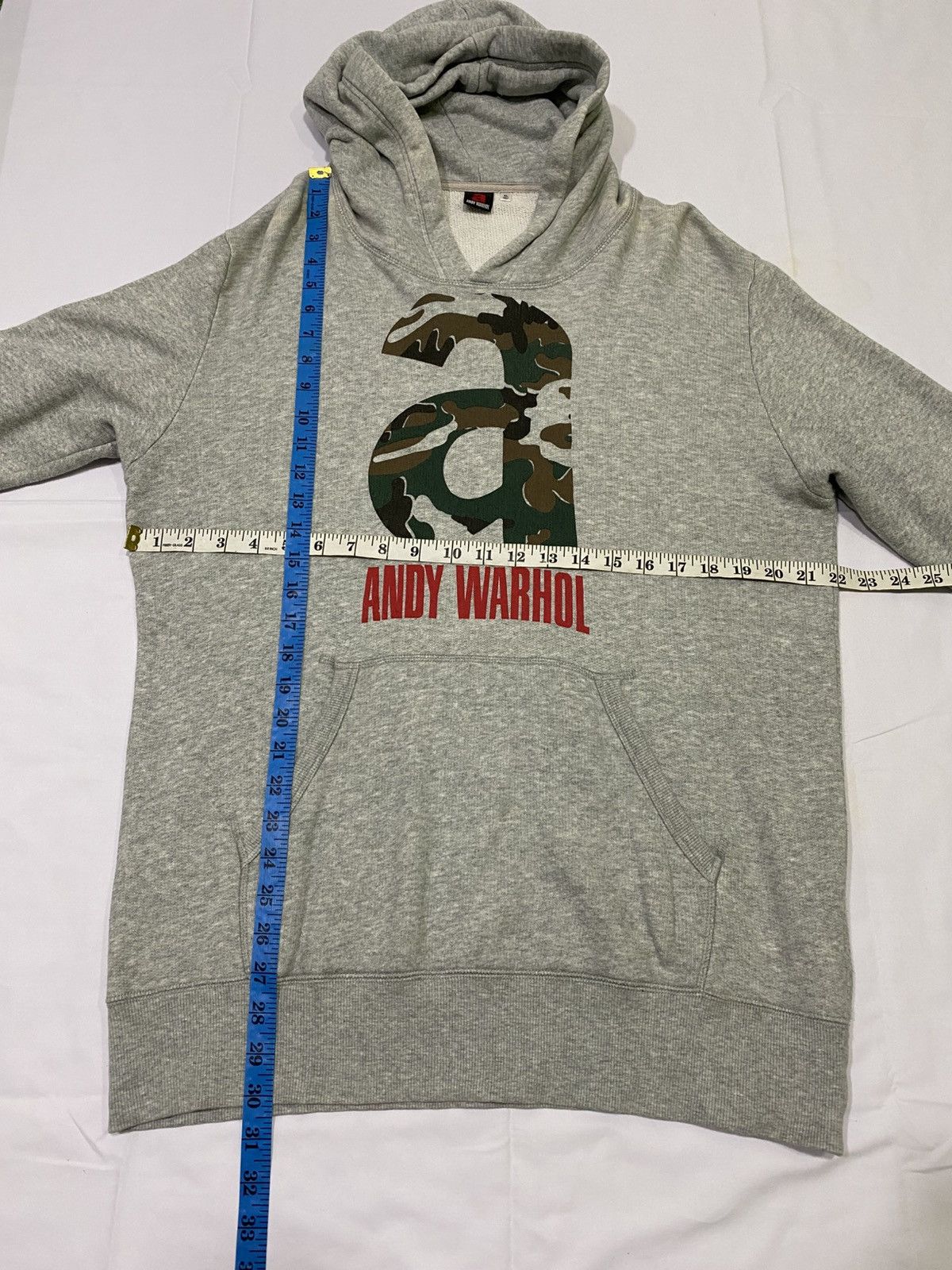 Andy warhol camo big logo hoodie / sweatshirt