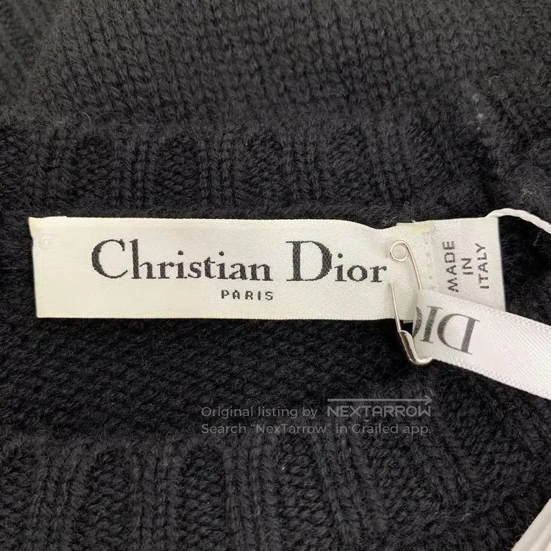 Dior Dior Black Cashmere T-Shirt with Ruffles . Size XS / US 0-2 / IT 36-38 - 4 Thumbnail
