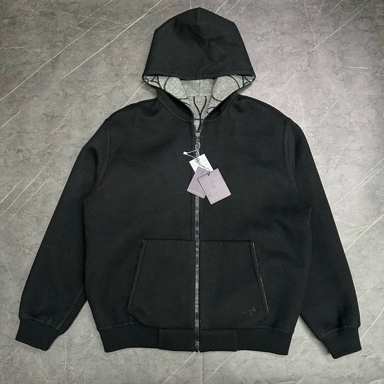 Louis Vuitton Louis Vuitton Black Hooded Zip Jacket-dmc Size US L / EU 52-54 / 3 - 1 Thumbnail