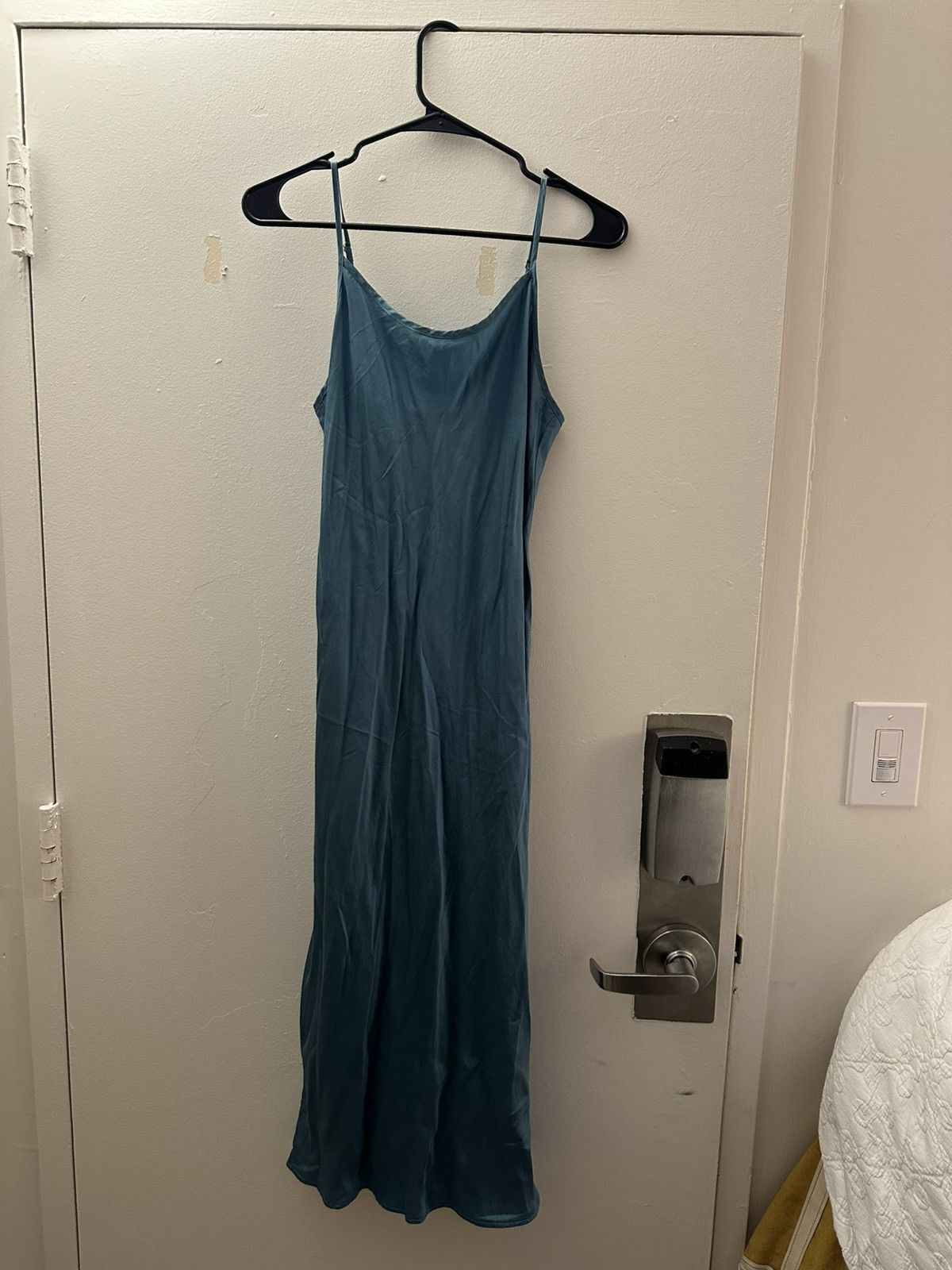 Other Intimissimi Pure Silk Slip Teal Dress Size S / US 4 / IT 40 - 1 Thumbnail